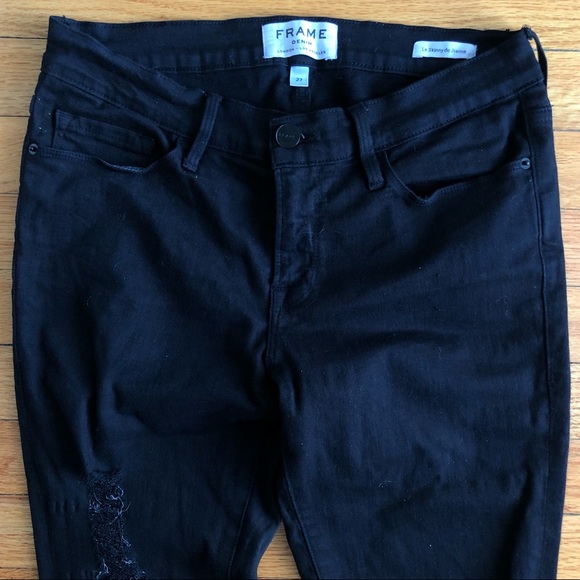 Frame black distressed skinny jeans - Picture 4 of 10